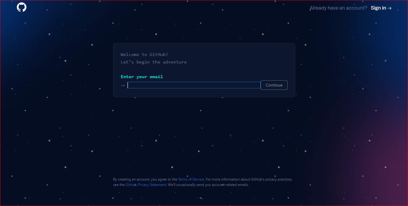 github signup